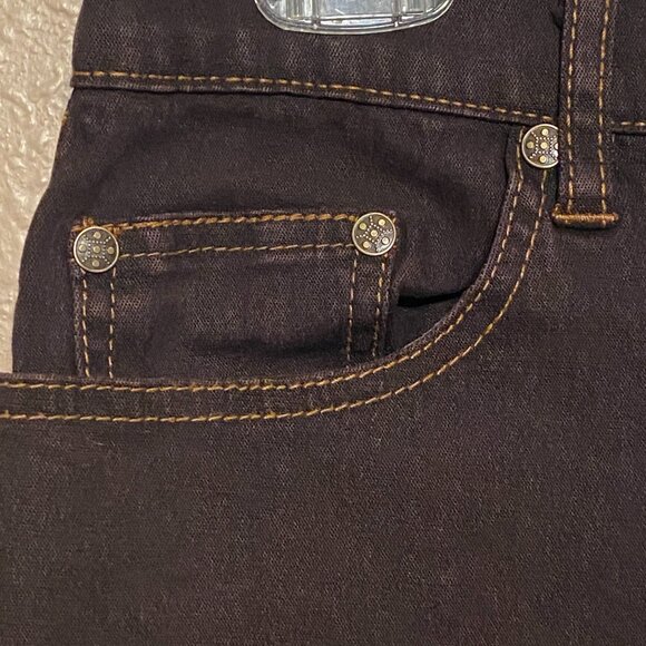 DG2 by Diane Gilman Black Denim Jeans 5 pockets Woman's Size (10) Vintage - Picture 3 of 7